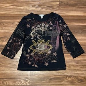 vintage suzie long sleeve top size L